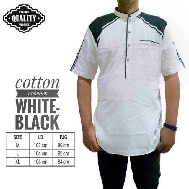 Qurt'ha tangan pendek koko termurah grosir baju koko bandung