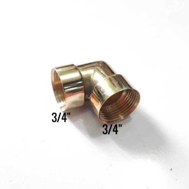 Knee Drat Dalam 3/4" KUNINGAN