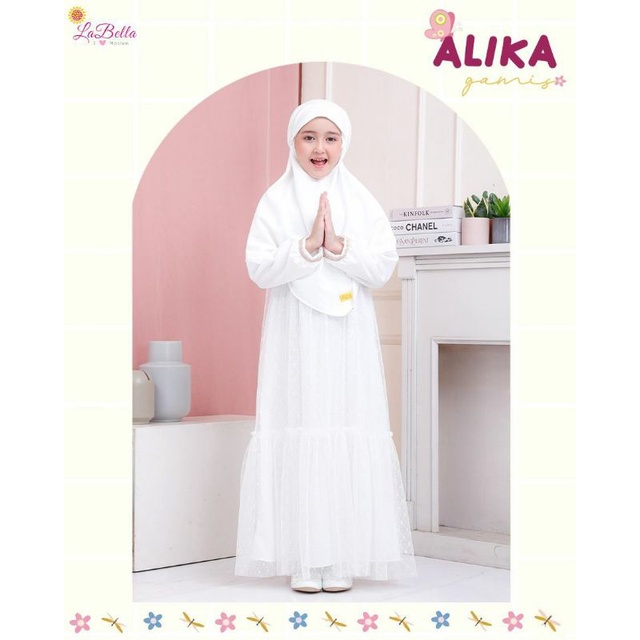 GAMIS TUTU TULLE PUTIH ANAK ALIKA LABELLA