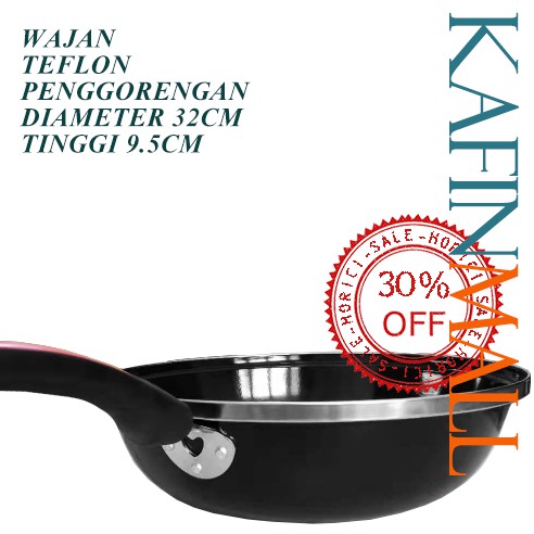 Wajan Bagus 32CM Wajan Bagus Teflon 32cm / Wajan Penggorengan Teflon 32cm