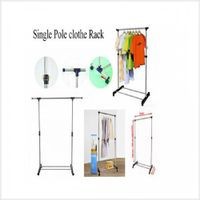 Rak Gantungan Baju Serba Guna [Stand hanger single pole dengan roda]