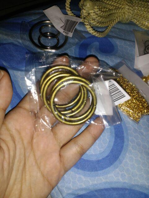 Rng115 Ring Ag / Kuning Bakar Diameter 3,9cm Tebal 3mm Per Satuan