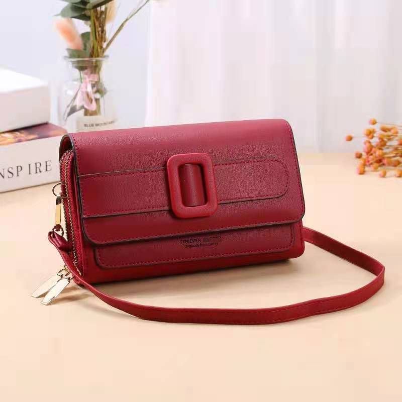 T39981 Tas Wanita Tali Selempang Mini Slingbag Cantik Tas Import Material PU Tas Handphone Phone Pho