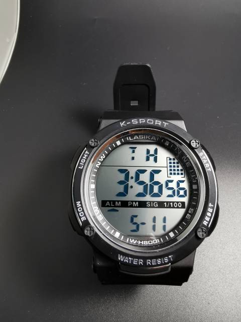 Jam tangan digital Sporty water Resist Lasika 901putih