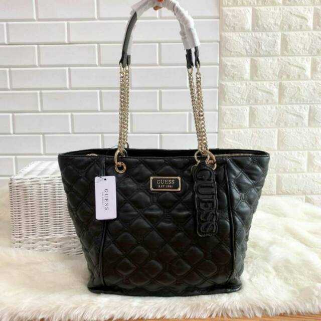 Guess Quilted Tote Bag