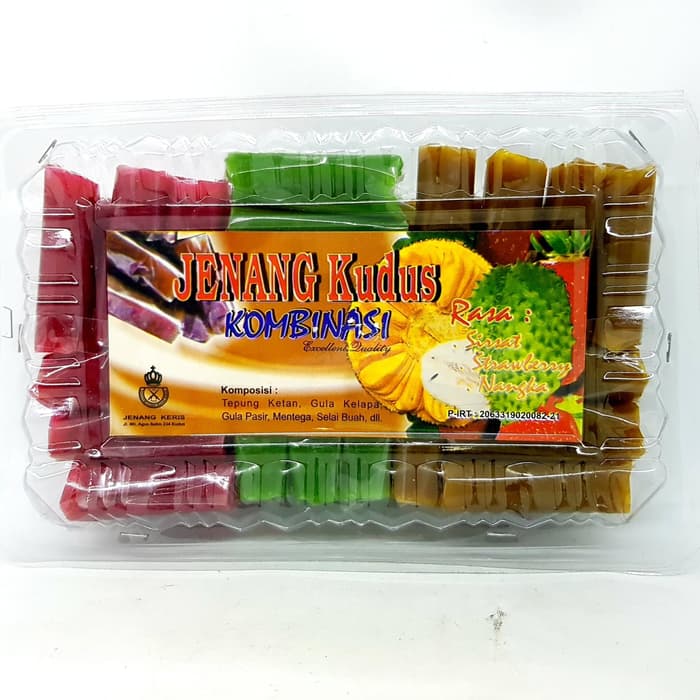 

KERIS JENANG KUDUS KOMBINASI 770gr | ANEKA BUAH SIRSAT NANGKA ARBEI JENANG KRASIKAN NIAN GAO WAJIT