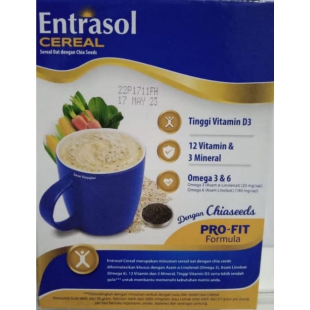 Entrasol Quick start coklat dan vanila 5x30gr