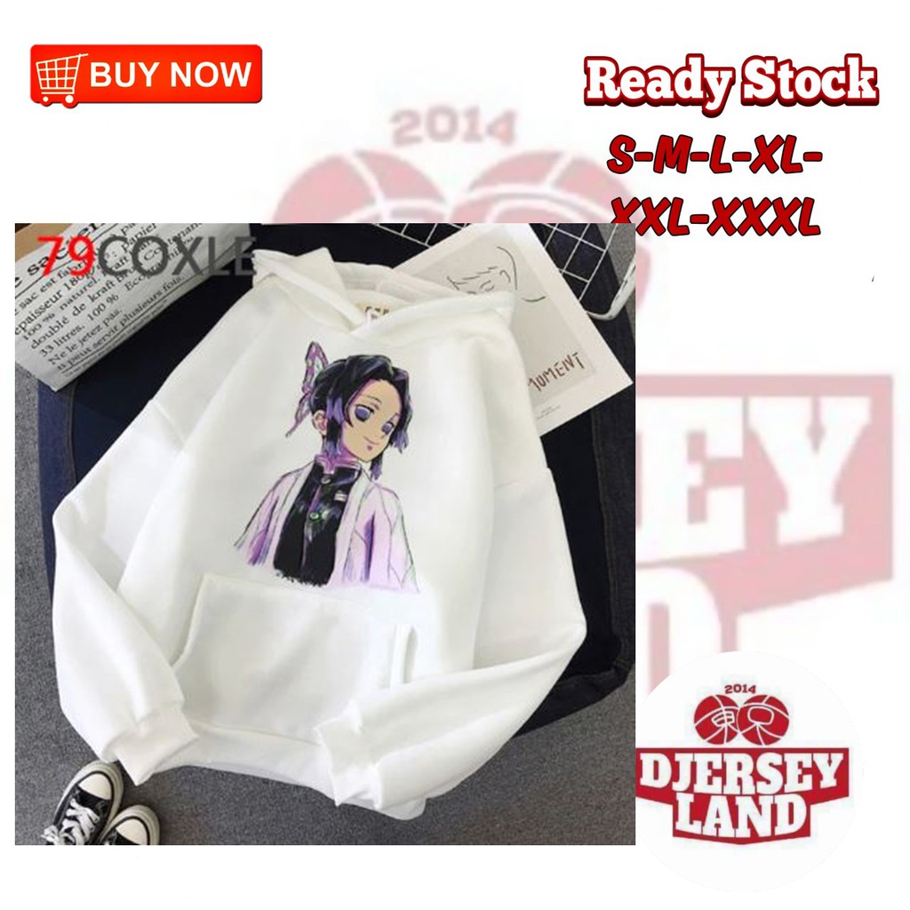 HOODIE WANITA ANIME SHINOBU KOCHO KARAKTER DEMON SLAYER