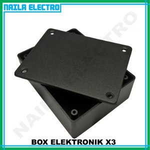 Lihat Detail Box Plastik Hitam Type X3  Box Elektronik Murah