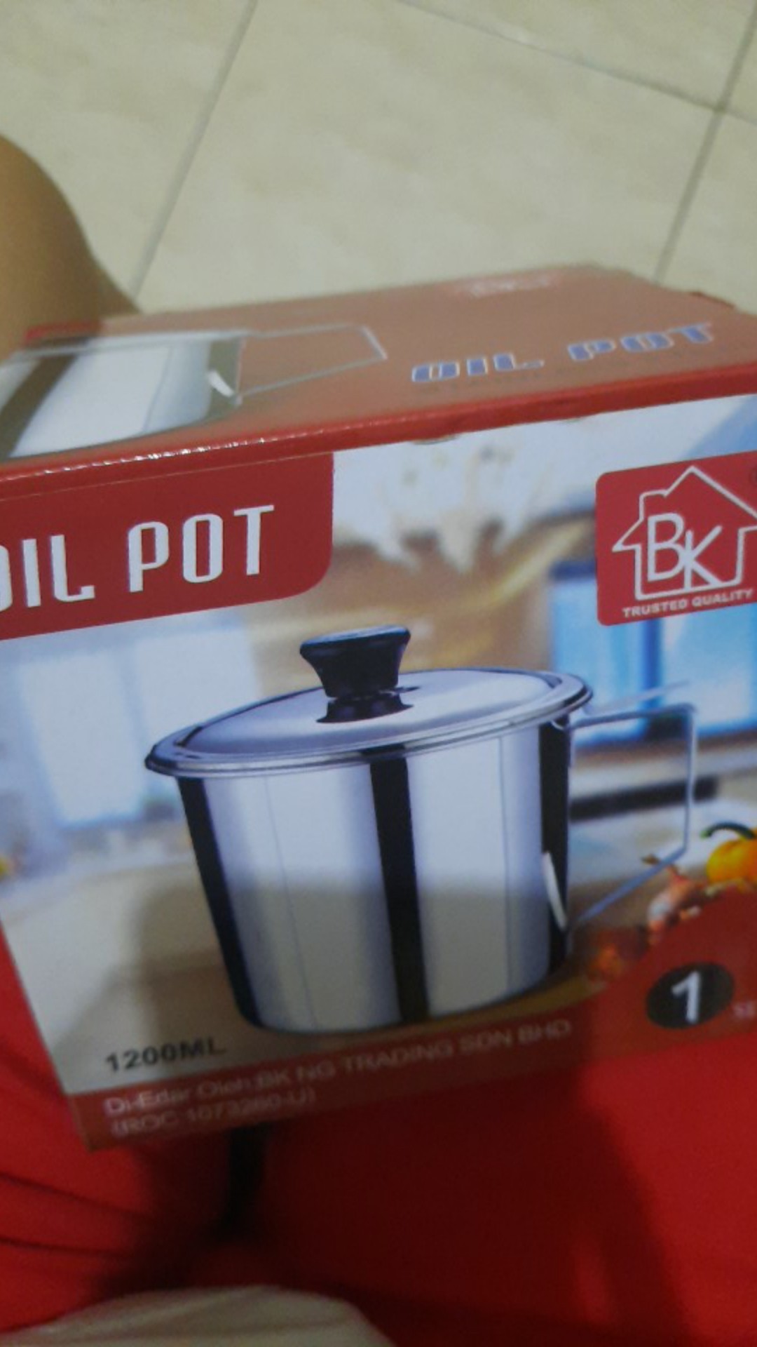 Oil Pot 12cm Saringan Minyak