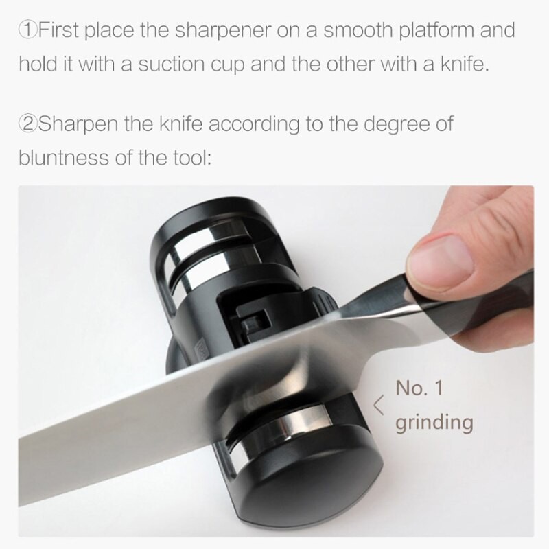 HUOHOU KNIFE SHARPENER STONE DOUBLE WHEEL PENGASAH ASAH PISAU