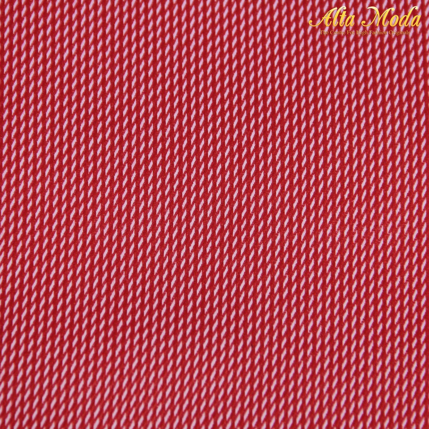 

Alta Moda Cotton Shirting Red Crimson Motif Anyam Putih (1M)