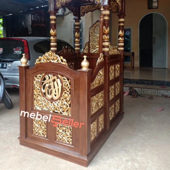 Mimbar Masjid - Mimbar Masjid Ukira - Mimbar Masjid Jati