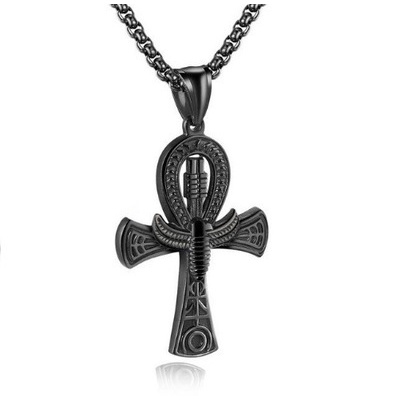 Exotic Egyptian Life Cross Pendant Eternal Life Symbol Stainless Steel Anka Egyptian Style