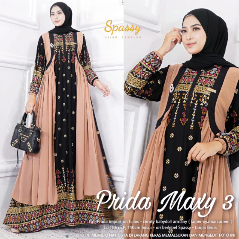 Prida Maxy 3 By Spassy Ori - Gamis spassy ori terbaru