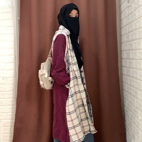 JAKET DENIM SYAR'I BY ARUNA-COAT FLANEL