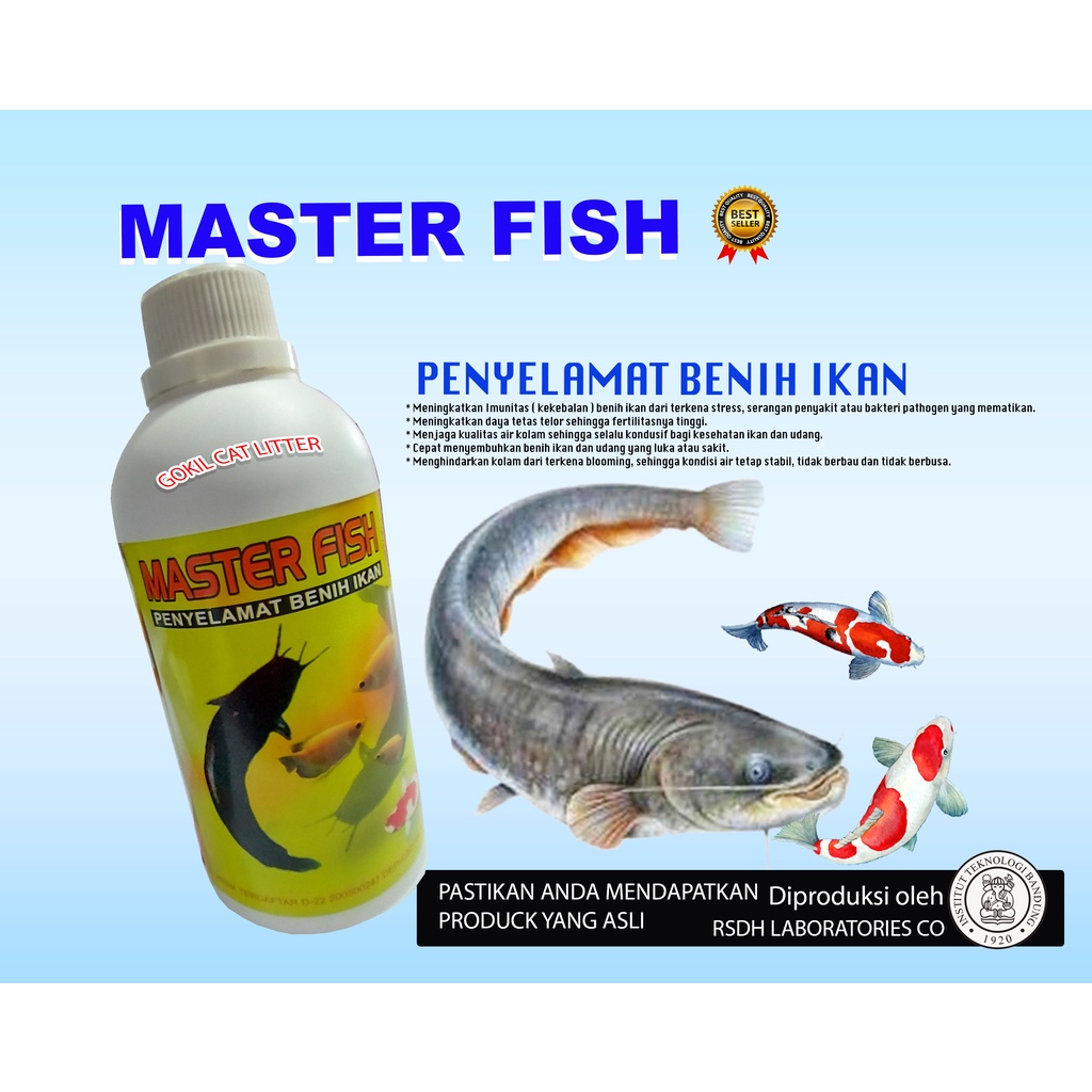 MASTER FISH 500 ML-VITAMMIN PENYELAMAT BENIH IKAN-PENGGEMUK IKAN