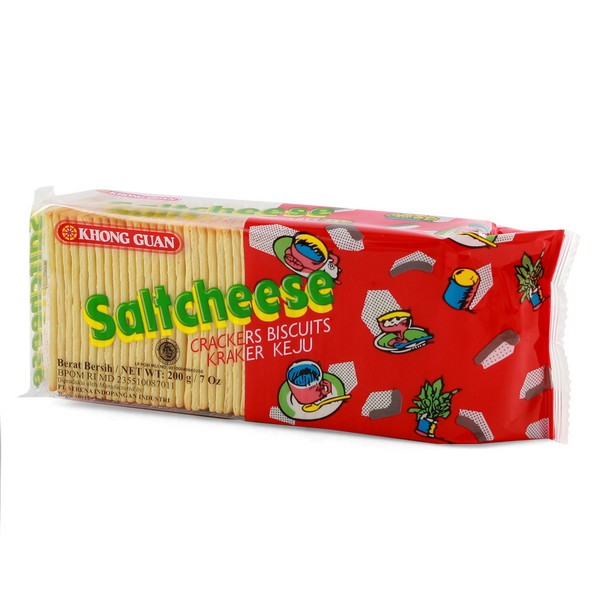 

KHONG GUAN Saltcheese 200g - Cheese Crackers Biscuits Kraker Keju