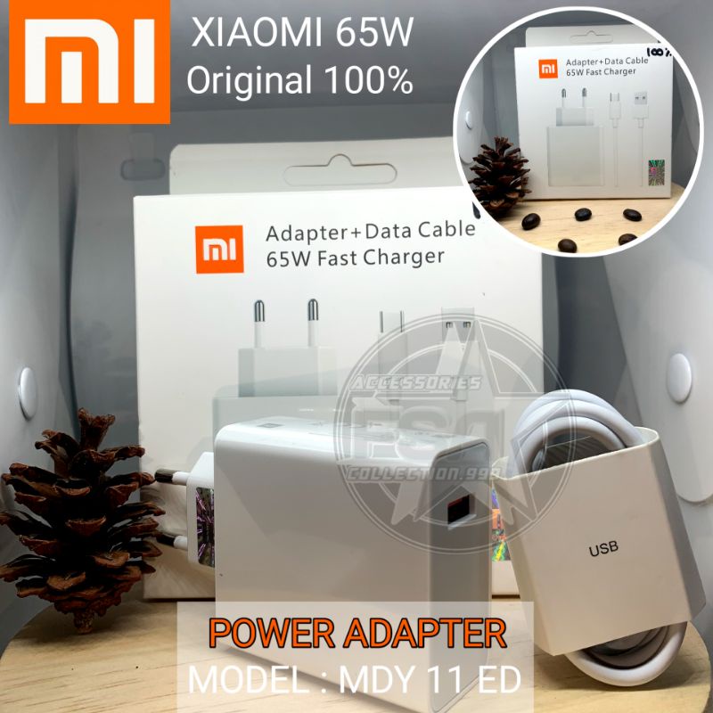 (65W) Charger Xmi Usb Type C Turbo Charge Xmi mi 10/ mi 11/ Poco F3/ X3 Pro/ M4 Pro by Xmi turbo