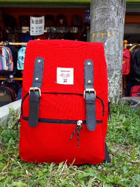 Tas ransel canvas cewek airbone/Tas Ransel / Backpack Wanita | Bahan CANVAS