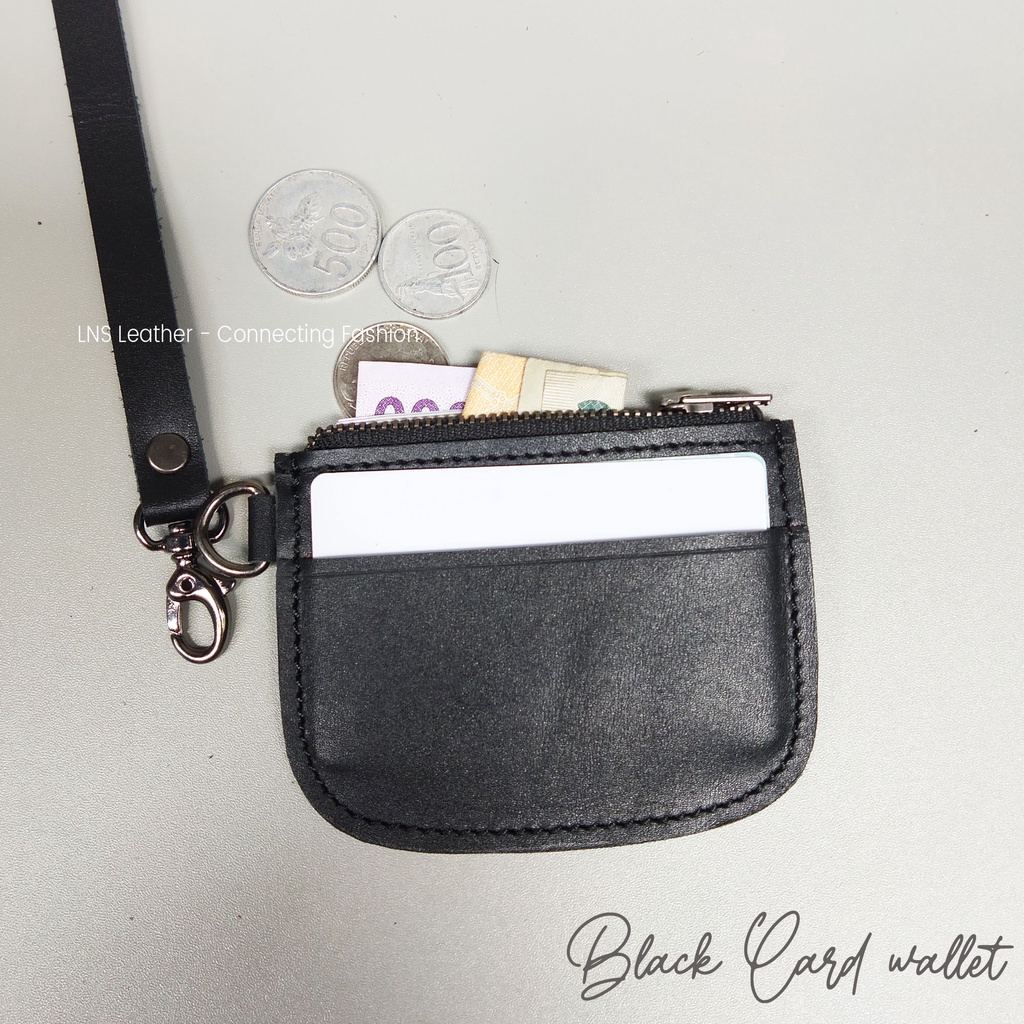 Dompet KARTU Kalung Leher - Card Holder KULIT hanging Wallet