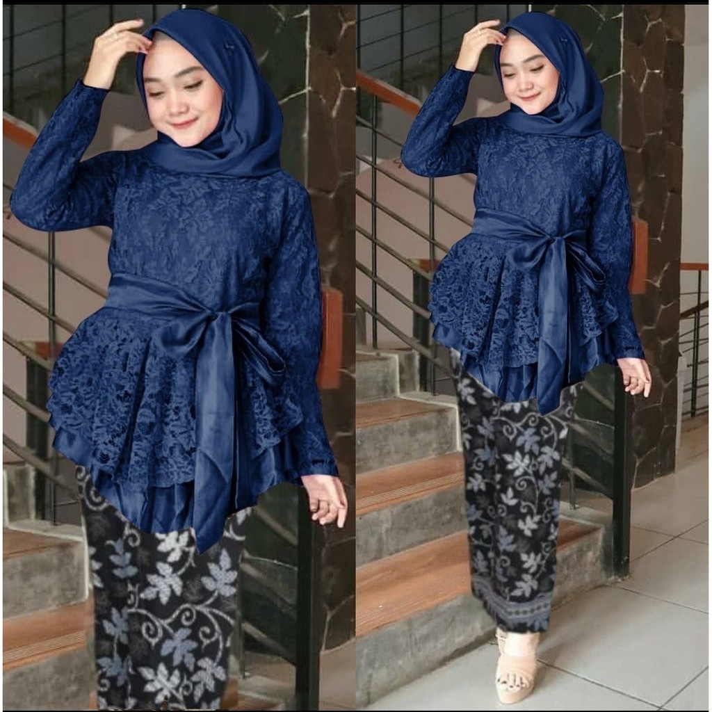 COD ✔ SET KINANTI BATIK 2IN1 / SETELAN BRUKAT WANITA MUSLIM / PAKAIAN WANITA / SET KEBAYA BRUKAT