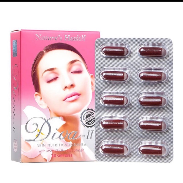 Nature's Health Diva - II Skin Nutrition Formula - 30 softgel