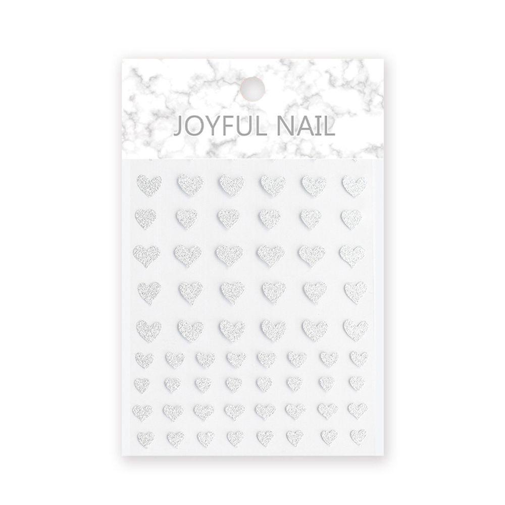 PINEAPPLE New Glitter Silver Manicure DIY Star Bear 3D Nail Stickers Adhesive Decals Fire Flame Desogn Shiny Nail Art Decor Love Heart