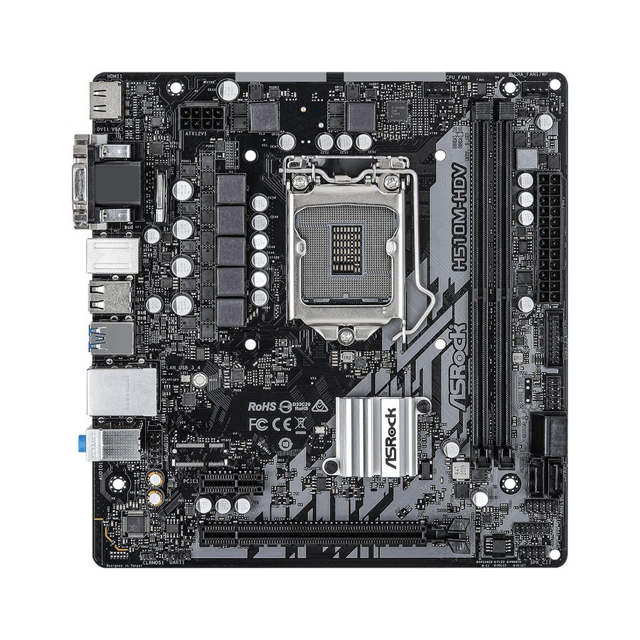 ASRock H510M-HDV (LGA1200, H510, DDR4, USB3.2, SATA3)
