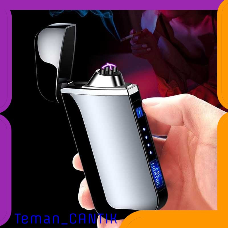 TG-HB095 Firetric Korek Api Elektrik Plasma Pulse Arc Lighter LED - JL319