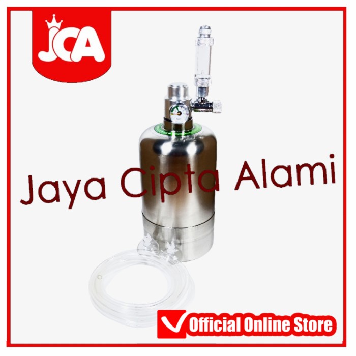 Tabung Aquascape 1L Co2 Cisod Generator Kit DIY Stainless Steel Liter