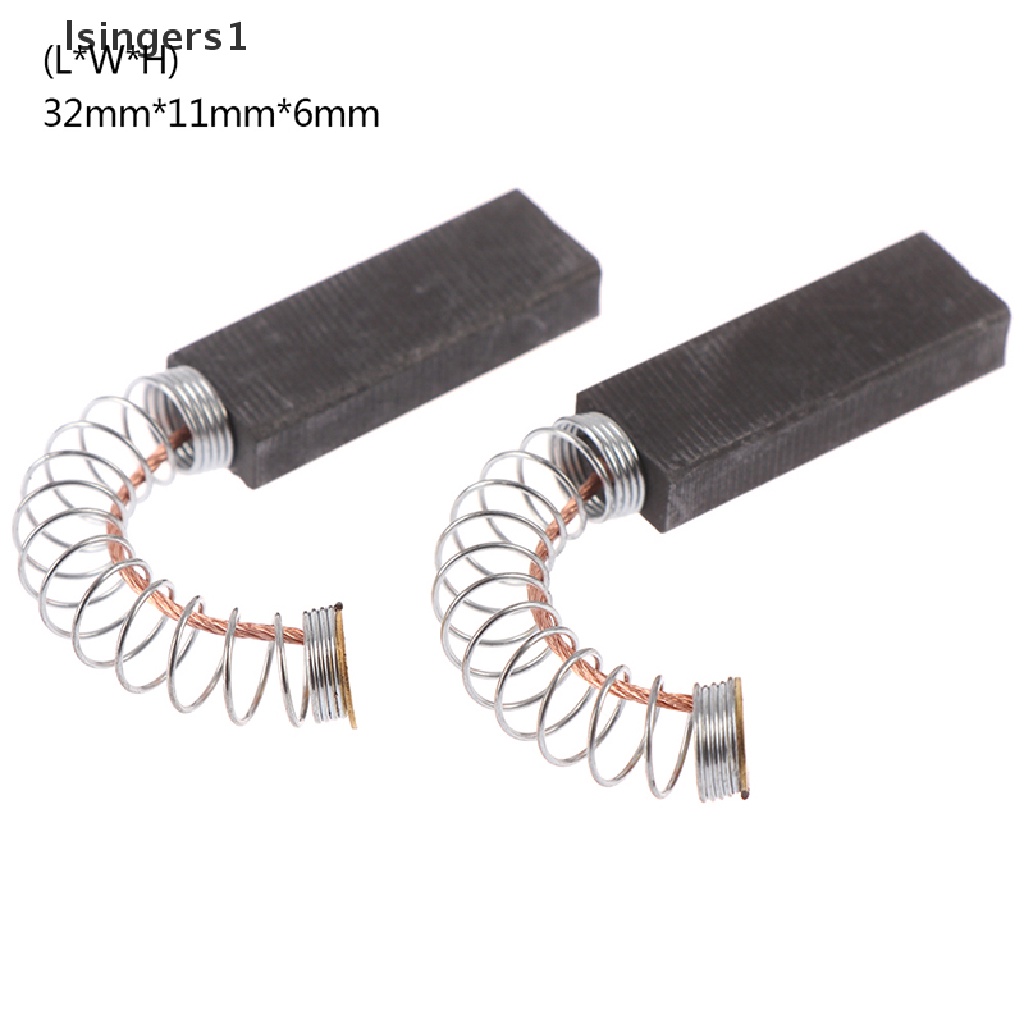 (lsingers1) 2pcs / set Motor Carbon Brush 32x11 X 6mm Untuk Aksesoris Power Tool