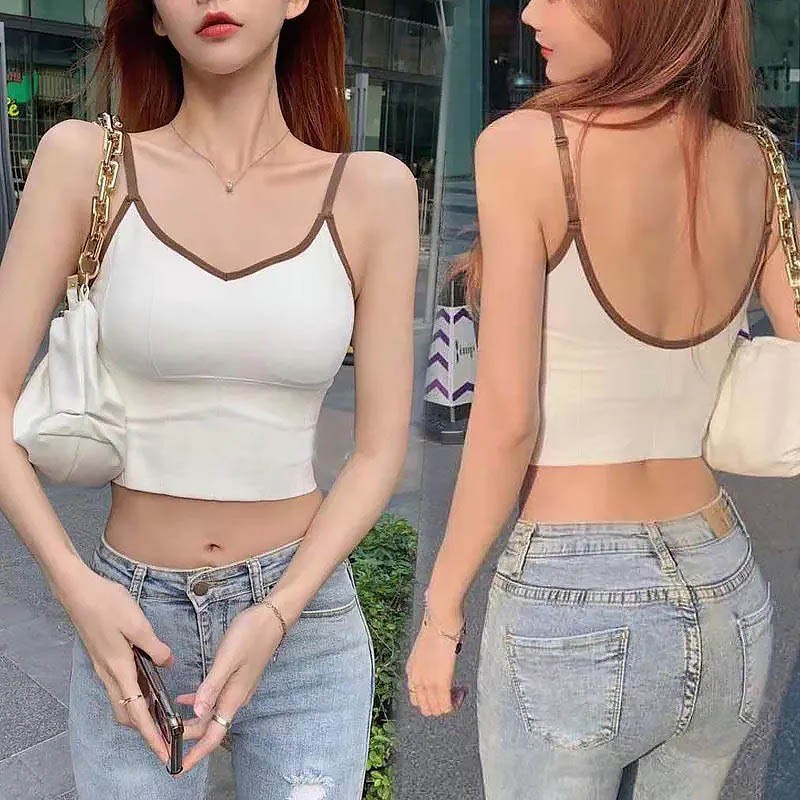 TF Tanktop Korea Bra Wanita Tanpa Kawat / Sport BRA Wanita / BRA Pakaian Dalam Wanita / BRA Olahraga