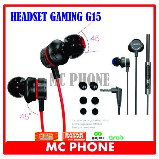 PLEXTONE G15 GAMING EARPHONE HAMMERING BASS ORIGINAL