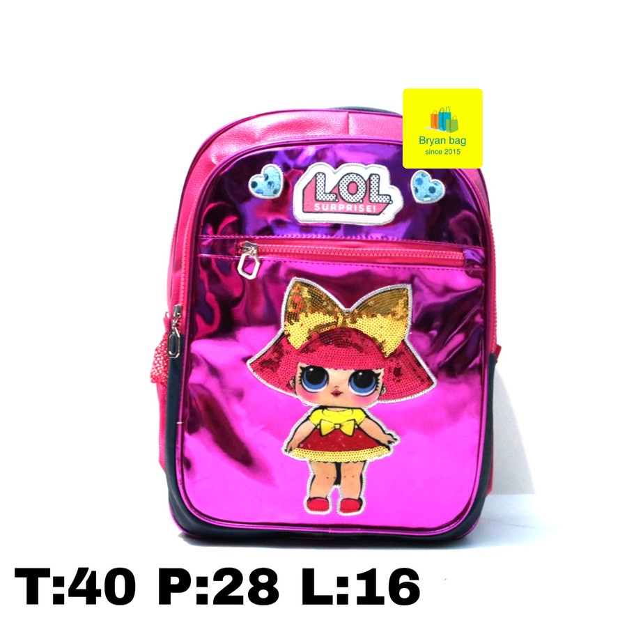 Tas Lol impor anak perempuan ungu