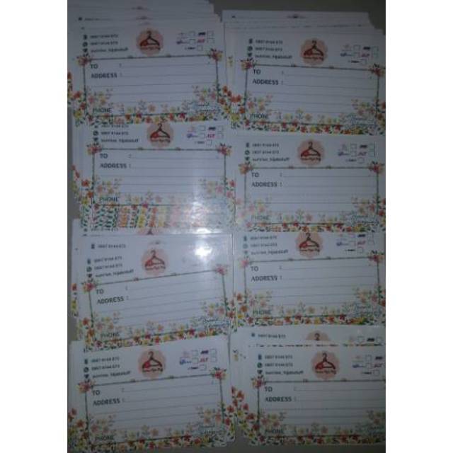 

Stiker label pengiriman olshop stiker pengiriman flower bunga