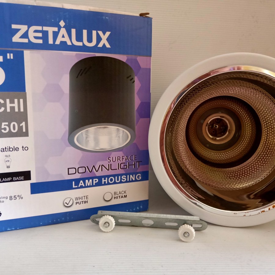 Lampu downlight bulat OB 5”, Zetalux - Putih