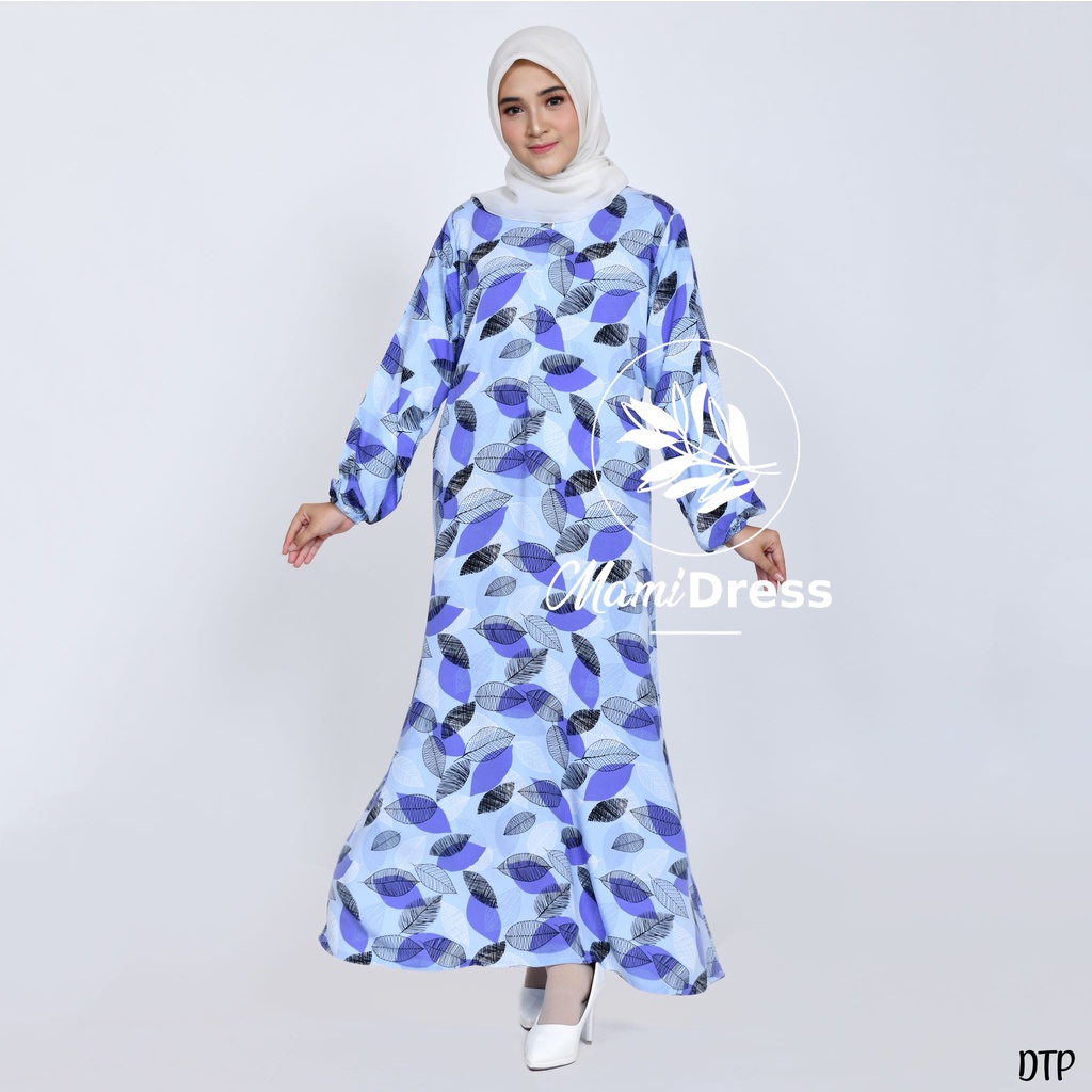 LEAF SERIES - Daster Premium Lengan Panjang Dress Busui Friendly LD 120 PJ 130 / Daster Gamis Kekinian Mamidress