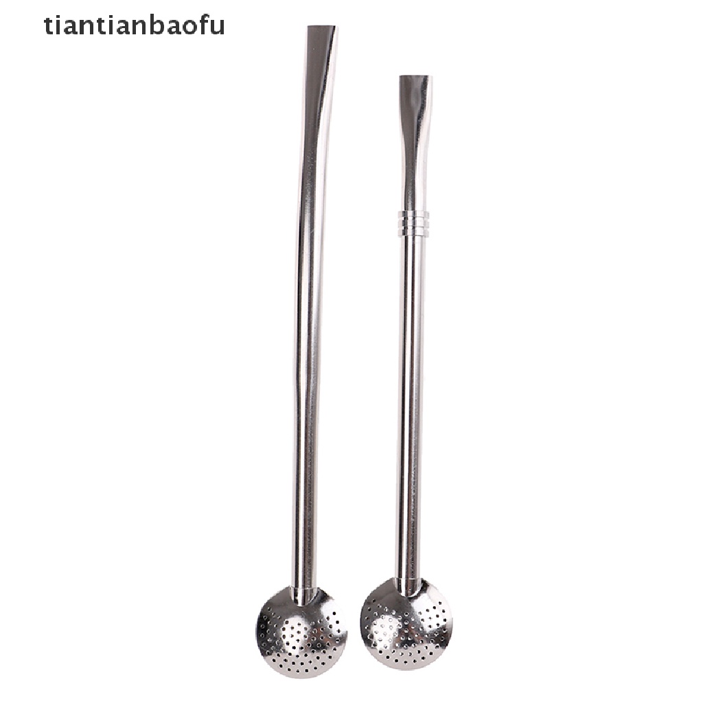 [tiantianbaofu] Yerba Mate Straw Tea Drinking Bombillas Filter Tubes Stainless Steel Straws Boutique