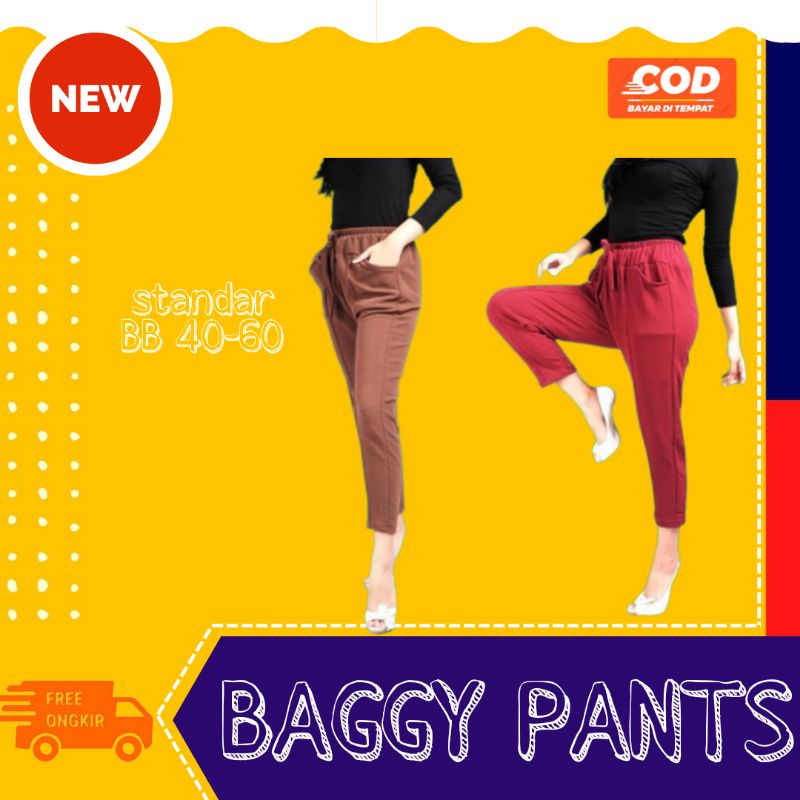 CELANA BAGGY PANTS CLANA BAGGI BEGI PANT PANTS PANJANG WANITA CEWEK CEWEK