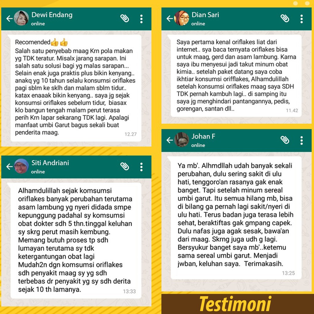 Oriflakes Vanilla Solusi Maag dan Asam Lambung 350 gr-1