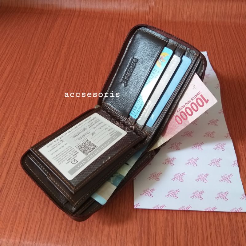 DOMPET RESLETING FULL PRIA WANITA/ Dompet kulit sapi asli dompet sleting keliling