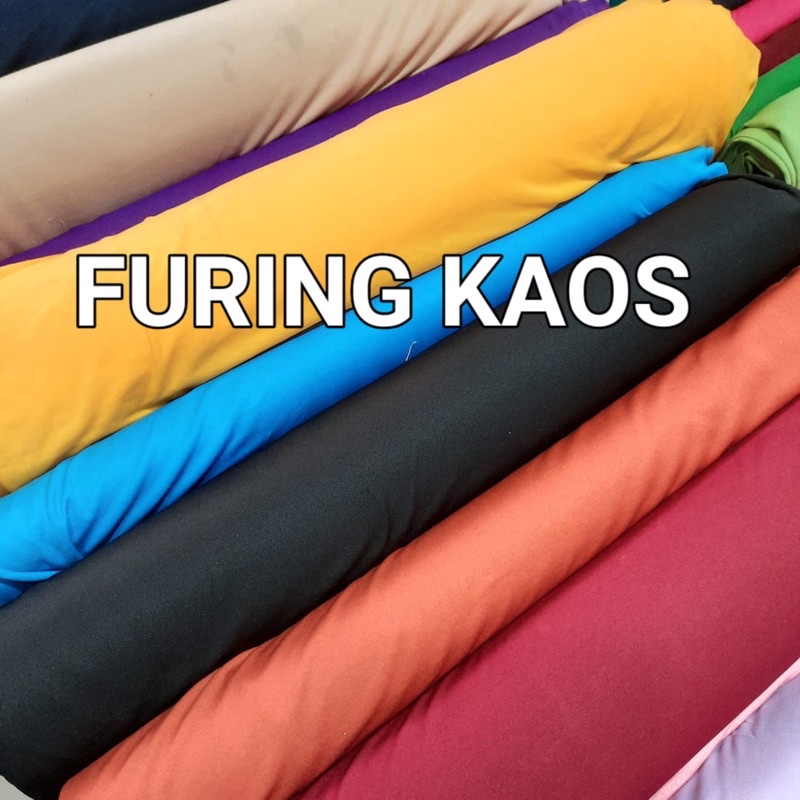 kain furing kaos dalaman kebayak brokat gamis atasan