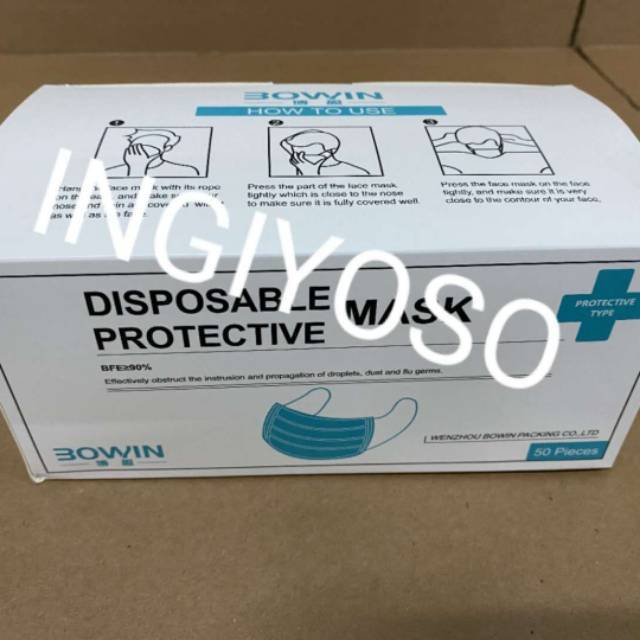 Masker bowin 3ply