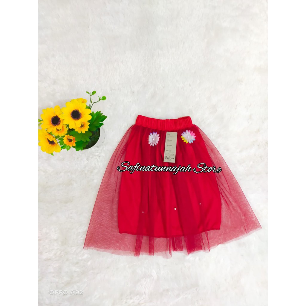 Rok Tutu Anak Mutiara Usia 2-4 Tahun Variasi Bunga-Bunga//Rok Tutu Anak Mutiara//Fashion Anak