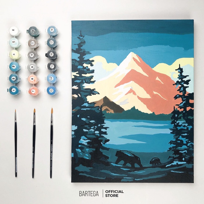 

(TERLARIS) Bartega Paint by Number Kit: Brother Bear - Without Easel