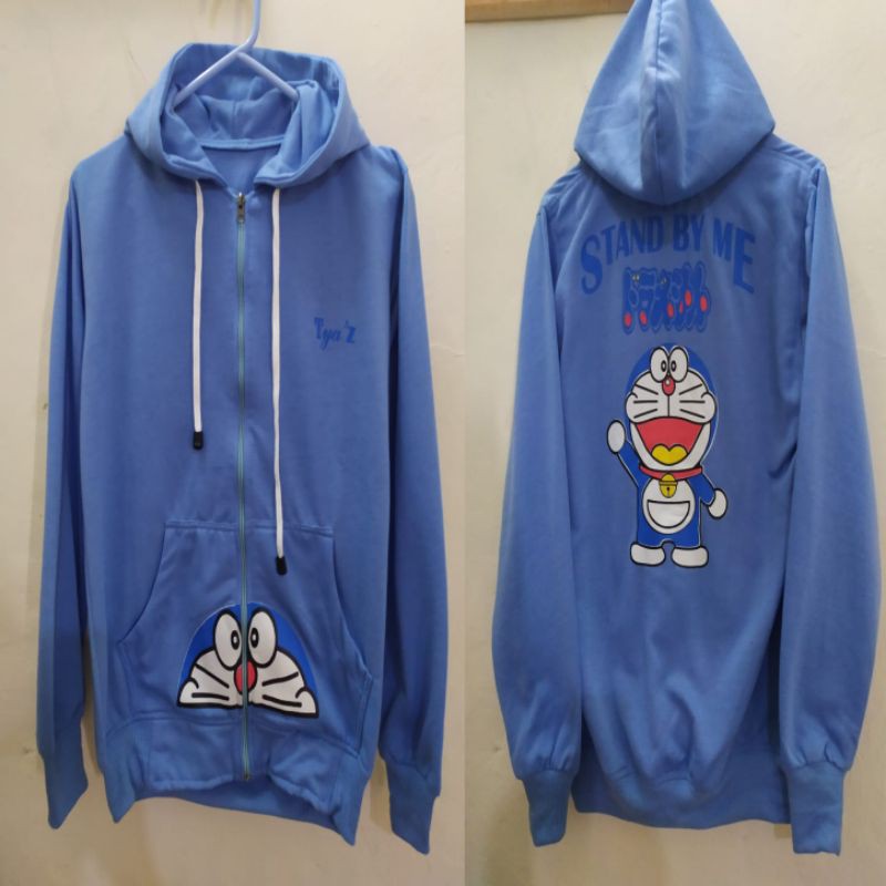 Jaket doraemon stand by me tiyaz (hitam,navy)