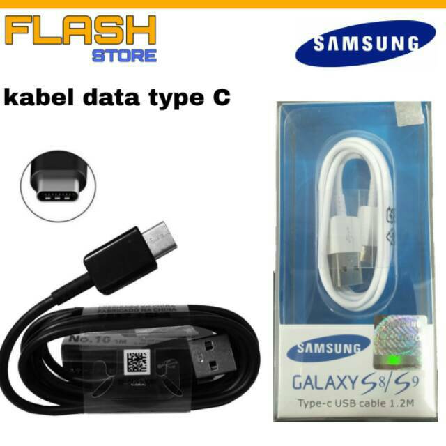 Kabel Data Type C Kabel Charger Samsung Original S8 S9 A5 A7 C9