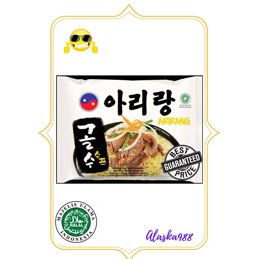 

Arirang Noudle Soup Bone Marrow / instant noodle/ mie instan 120g