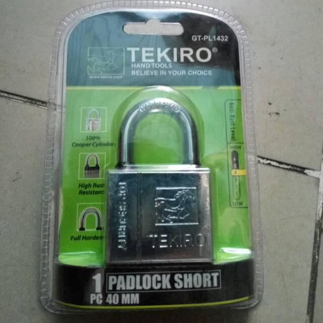 TEKIRO PL1432 gembok 40mm pendek 40 mm